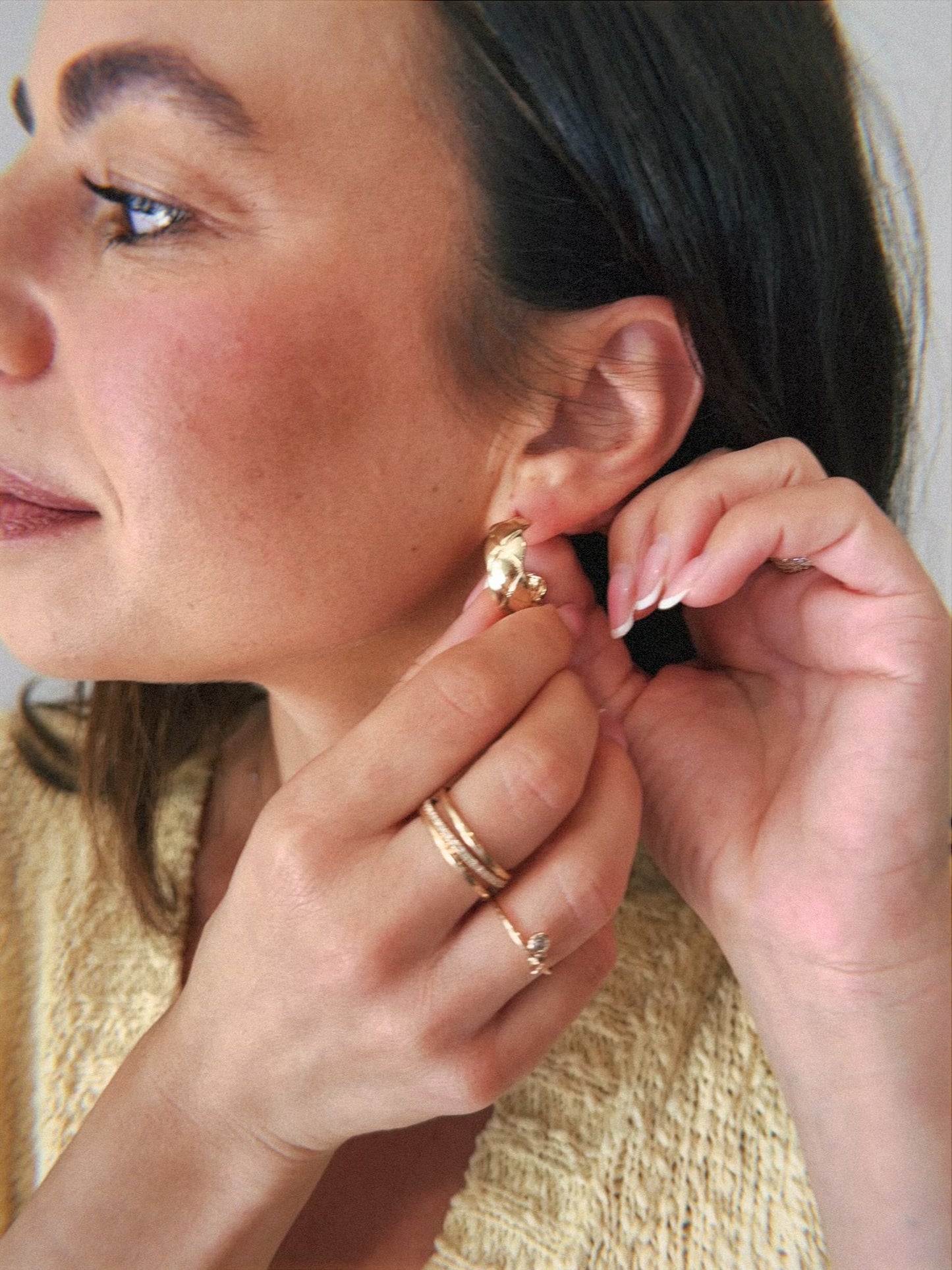 Luxe Quilted Hoops